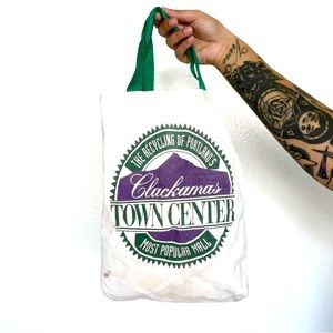 vintage portland clackamas town center mini tote bag